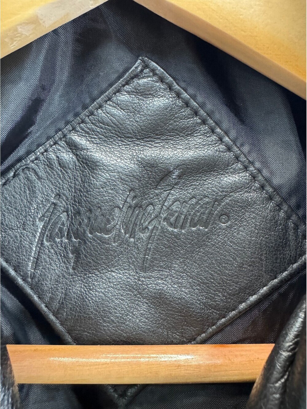 Vintage Jacqueline Ferrar Classic Luxury Leather Belted Jacket Small Black 90s - Picture 6 of 11